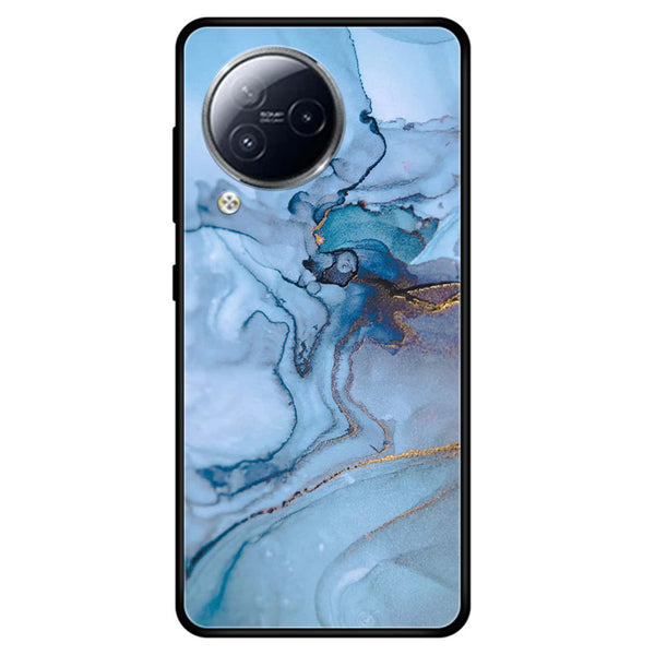 XIAOMI CIVI 3 - Blue Marble Series - Premium Printed Glass soft Bumper shock Proof Case