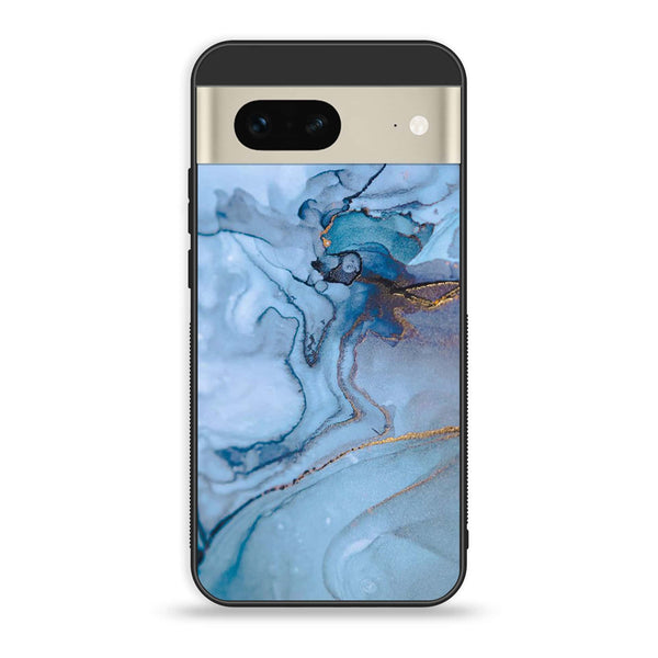 Google Pixel 7a  - Blue Marble Series - Premium Printed soft Bumper Shock Proof Case
