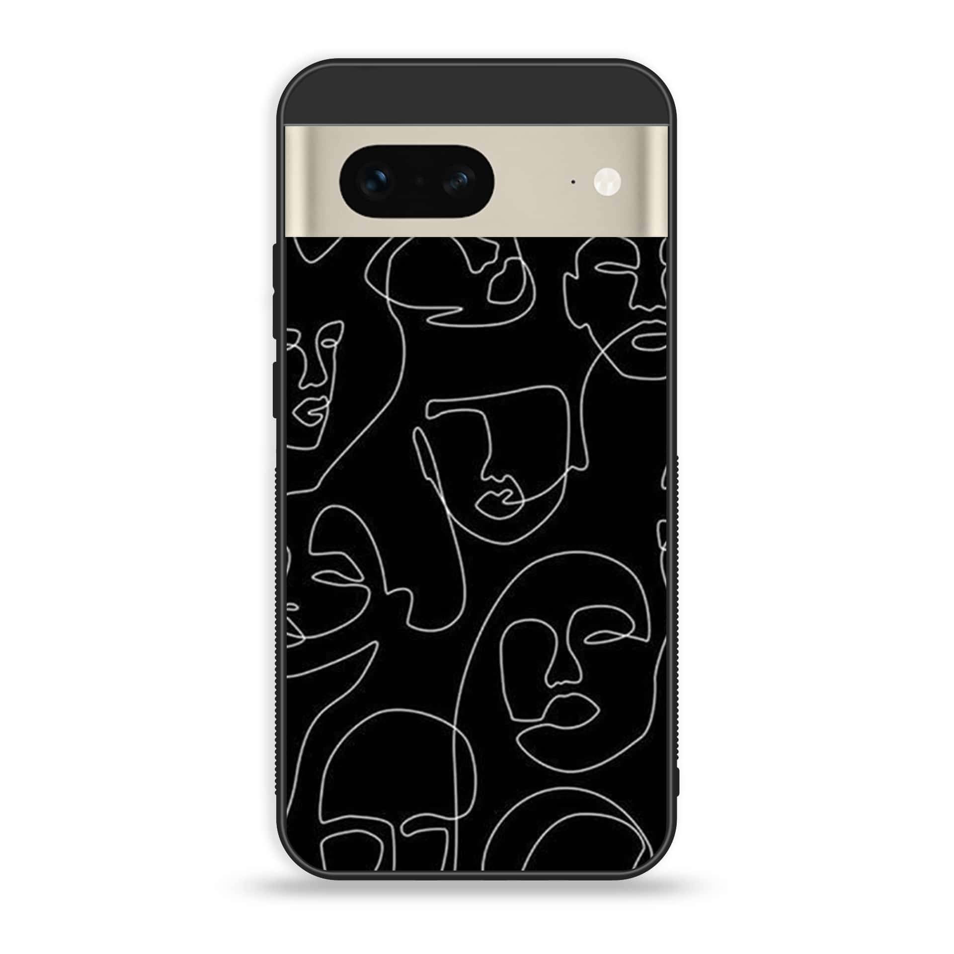 Google Pixel 7a  - Girls Line Art Series - Premium Printed soft Bumper Shock Proof Case
