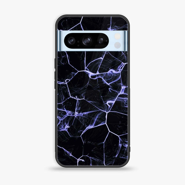 Google Pixel 8 Pro - Black Marble Design 10 - Premium Printed Glass soft Bumper shock Proof Case CS-17413