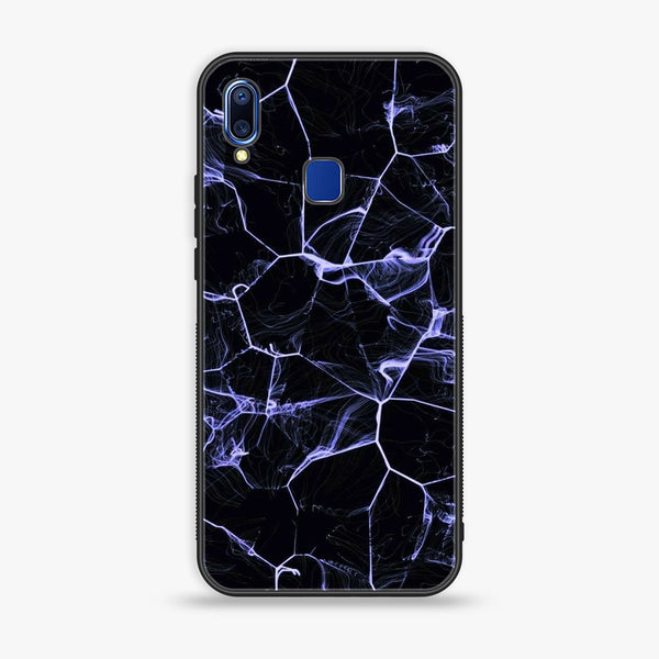 VIVO Y91 - Black Marble Series - Premium Printed Glass soft Bumper shock Proof Case