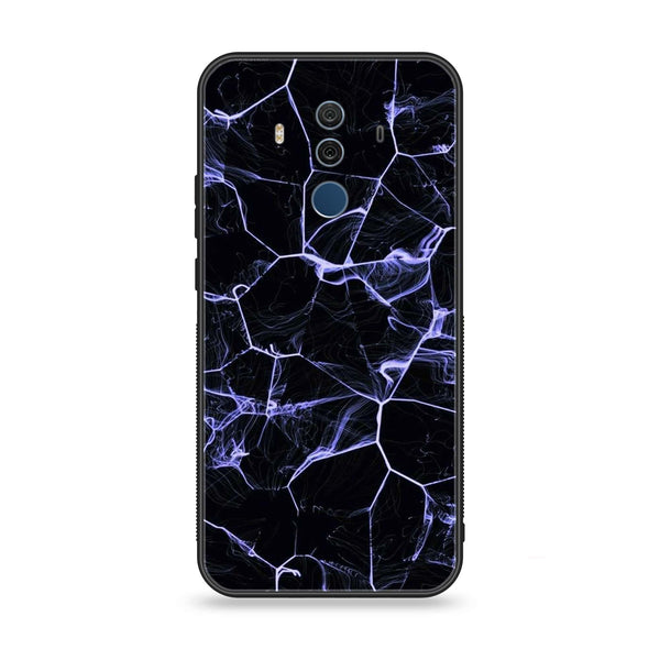 Huawei Mate 10 Pro - Black Marble Design 10 - Premium Printed Glass soft Bumper shock Proof Case CS-22332