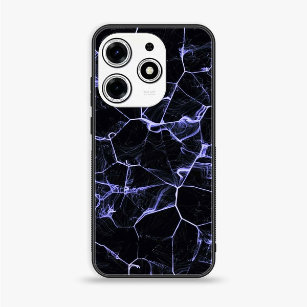 Tecno Spark 10 Pro - Black Marble Design 10 - Premium Printed Glass soft Bumper shock Proof Case CS-16927 CS-39163