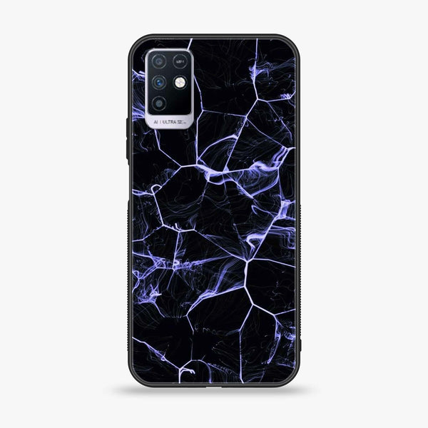 Infinix Note 10 Black Marble Design 10 Premium Printed Glass soft Bumper shock Proof Case CS-8466