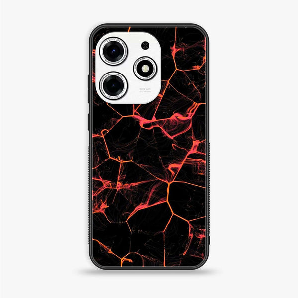 Tecno Spark 10 Pro - Black Marble Design 8- Premium Printed Glass soft Bumper shock Proof Case CS-24172