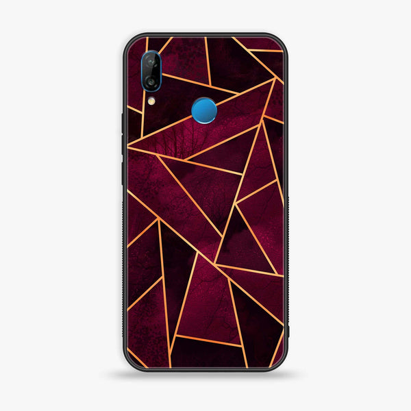 Huawei Y9 (2019) - Geometric Marble Design 4 - Premium Printed Glass soft Bumper shock Proof Case CS-16750