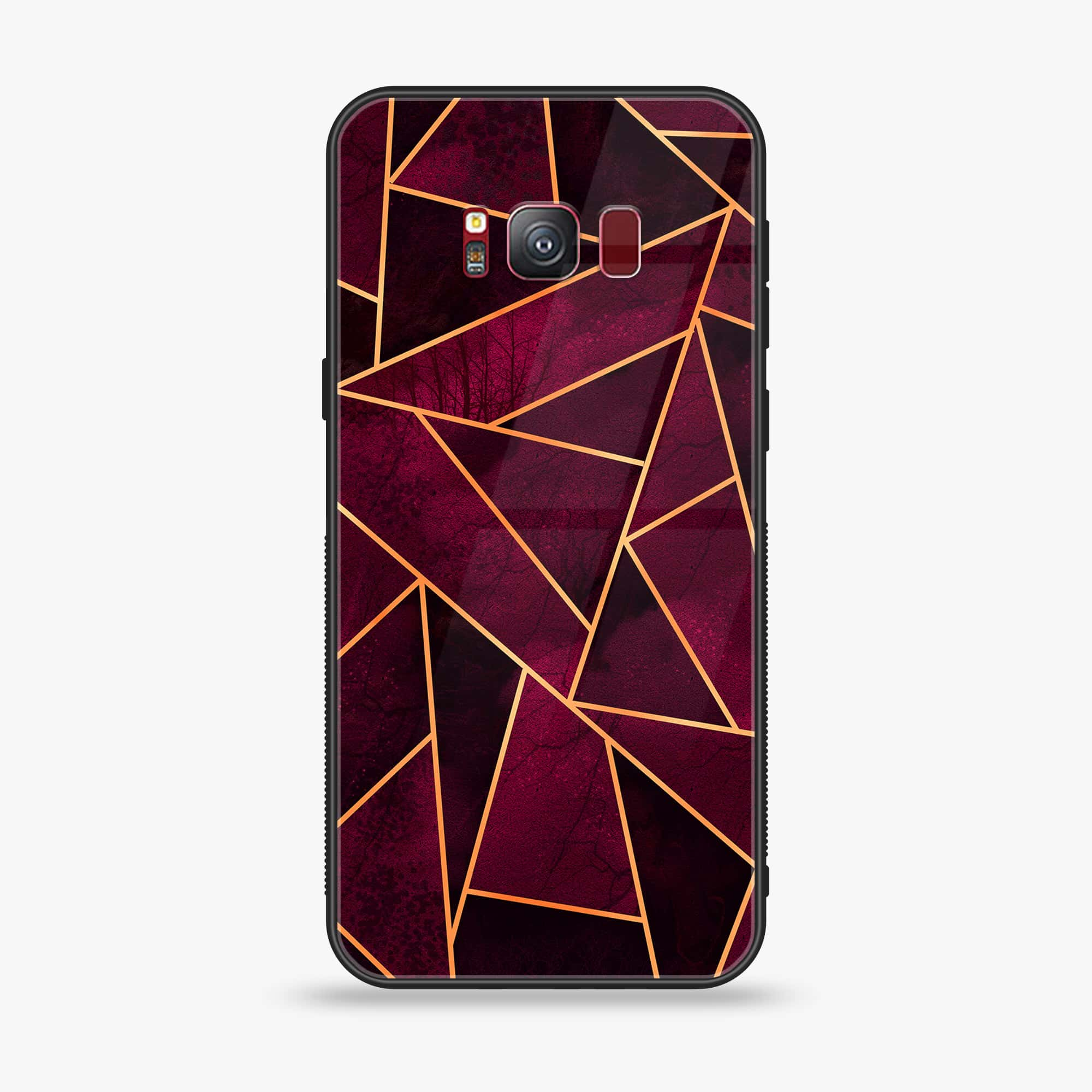 Galaxy S8 Plus - Geometric Marble Series - Premium Printed Glass soft Bumper shock Proof Case