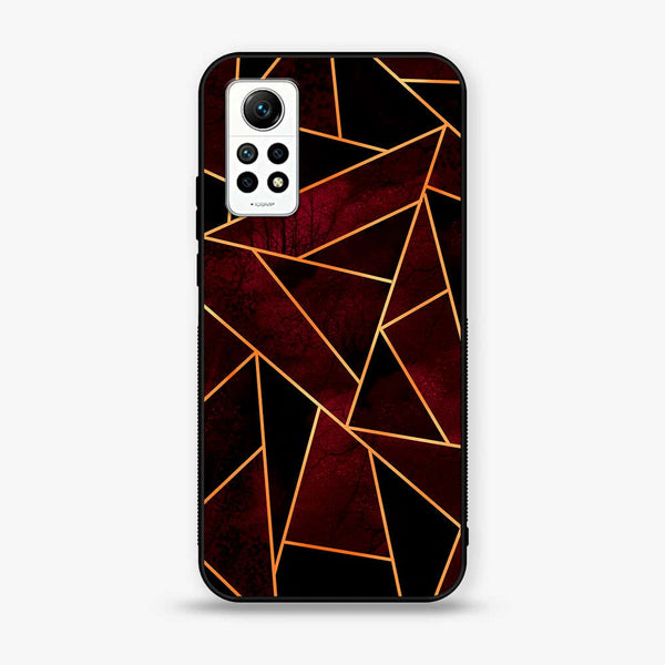 Xiaomi Redmi Note 12 Pro 4G - Geometric Marble Design 4 - Premium Printed Glass soft Bumper shock Proof Case CS-17706