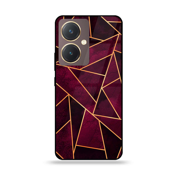 Vivo Y27 - Geometric Marble Design 4 - Premium Printed Glass soft Bumper shock Proof Case CS-21113