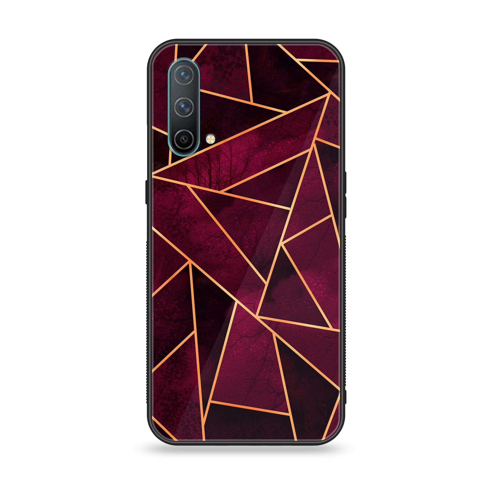 OnePlus Nord CE 5G - Geometric Marble Series - Premium Printed Glass soft Bumper shock Proof Case