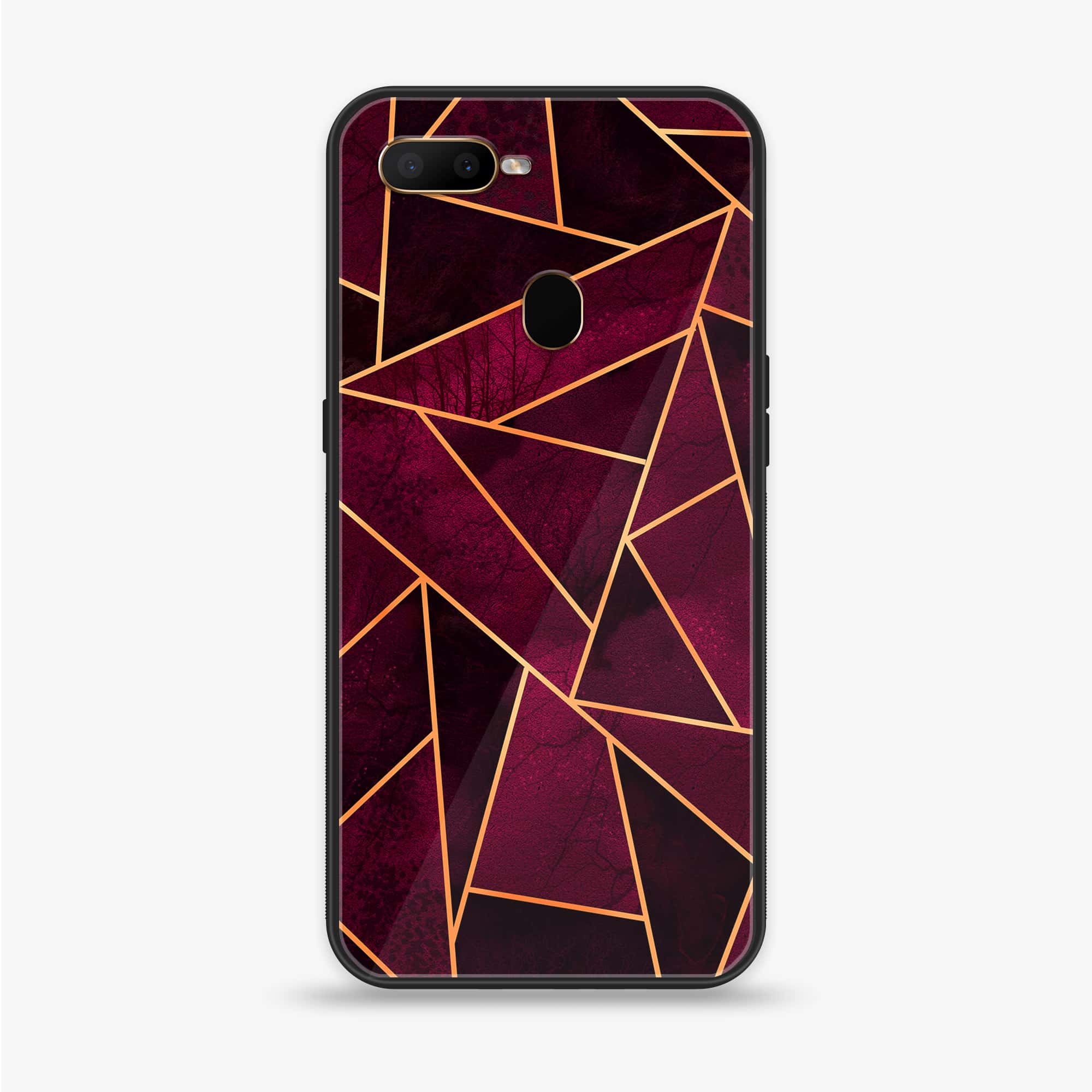 Oppo A12  - Geometric Marble Series - Premium Printed soft Bumper shock Proof Case