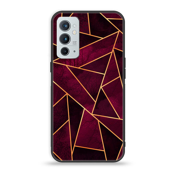 OnePlus 9RT 5G - Geometric Marble Design 4  - Premium Printed Glass soft Bumper shock Proof Case  CS-33250