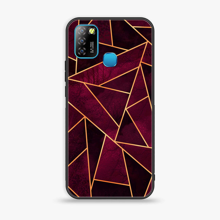 Infinix Hot 10 Lite/ Smart 5 - Geometric Marble Design 4 - Premium Printed Glass soft Bumper shock Proof Case CS-8757