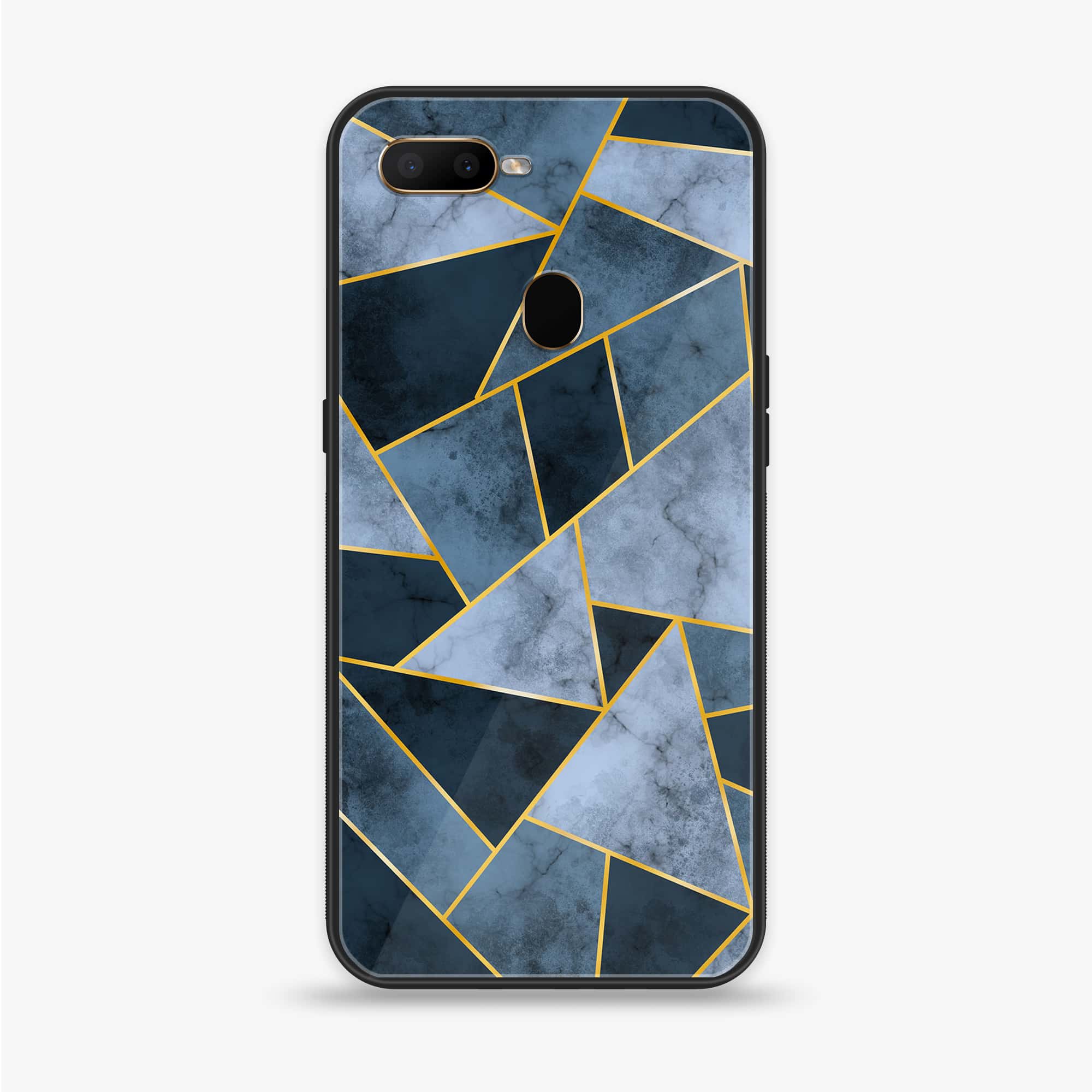 Oppo A12  - Geometric Marble Series - Premium Printed soft Bumper shock Proof Case