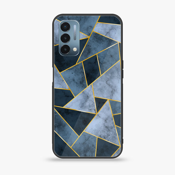 OnePlus Nord N200 5G - Geometric Marble Design 3- Premium Printed Glass soft Bumper shock Proof Case CS-11360