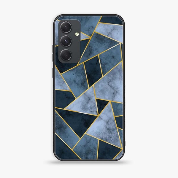 Samsung Galaxy A24 4G - Geometric Marble Design 3 - Premium Printed Glass soft Bumper shock Proof Case CS-22231