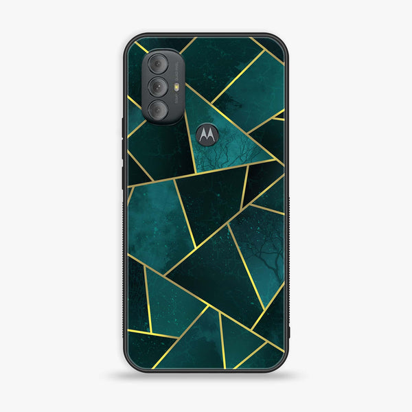 Motorola Moto G Power - Geometric Marble Series - Premium Printed Glass soft Bumper shock Proof Case