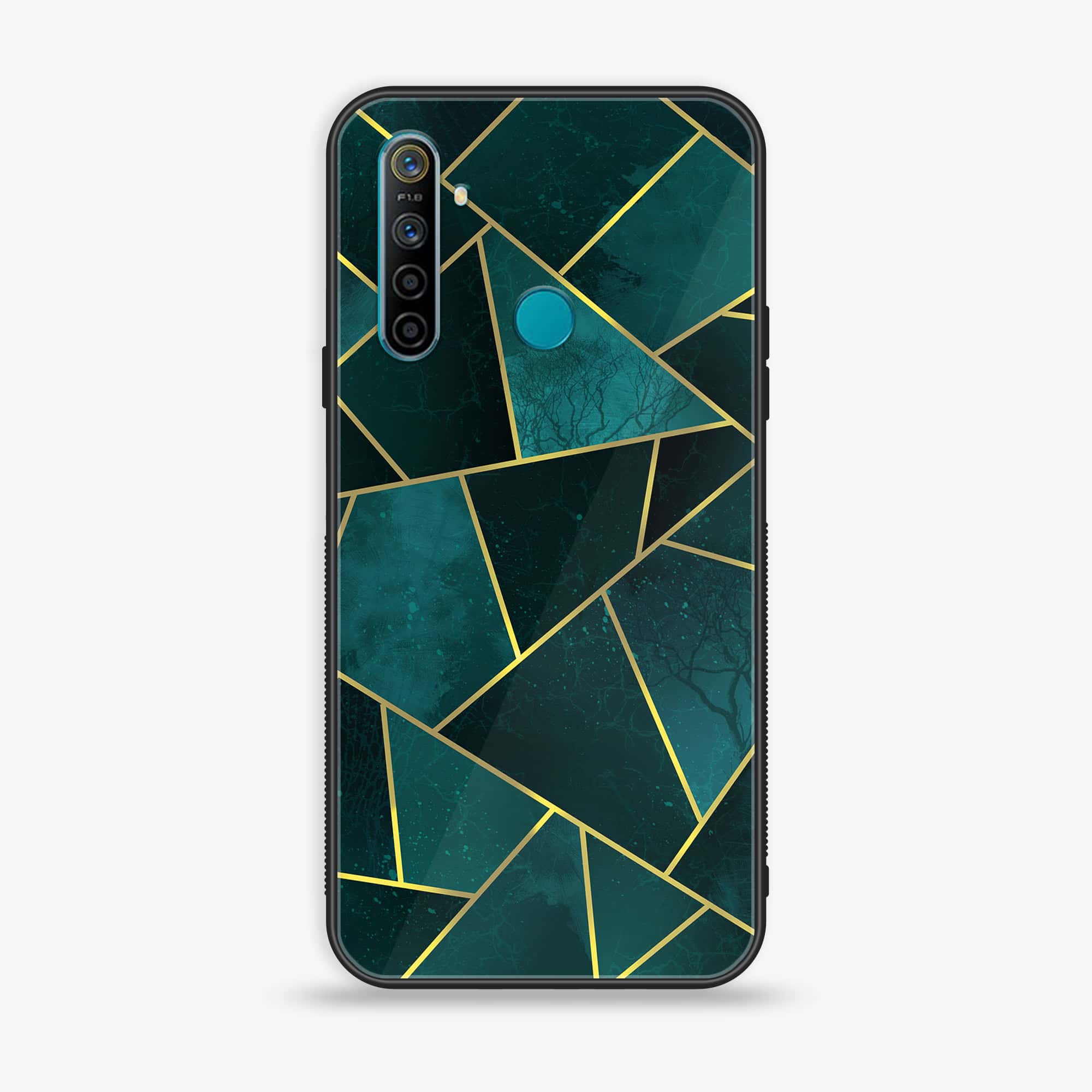 Realme 5i Geometric Marble Series Premium Printed Glass soft