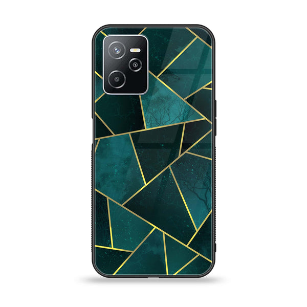 Realme Narzo 50A Prime - Geometric Marble Series - Premium Printed Glass soft Bumper shock Proof Case