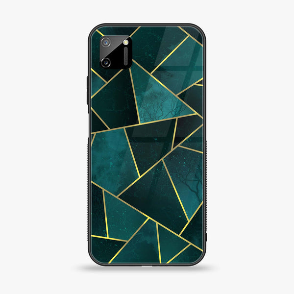 Realme C11 - Geometric Marble Series - Premium Printed Glass soft Bumper shock Proof Case