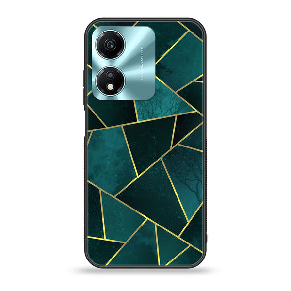 Honor X5 Plus - Geometric Marble Series - Premium Printed Glass soft Bumper shock Proof Case