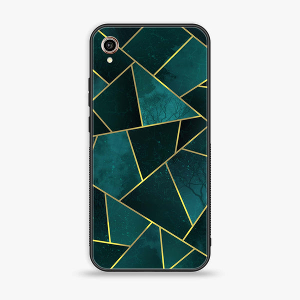 Vivo Y91C - Geometric Marble Series - Premium Printed Glass soft Bumper shock Proof Case