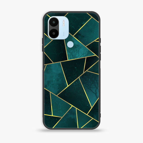 Xiaomi Redmi A2 Plus - Geometric Marble Design 1 - Premium Printed Glass soft Bumper shock Proof Case CS-40236
