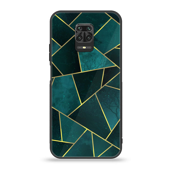 Xiaomi Redmi Note 9s/ Note 9 Pro  - Geometric Marble  Design 1 - Premium Metal Printed soft Bumper shock Proof Case  CS-31623