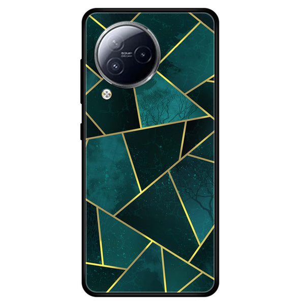 XIAOMI CIVI 3 - Geometric Marble Series - Premium Printed Glass soft Bumper shock Proof Case