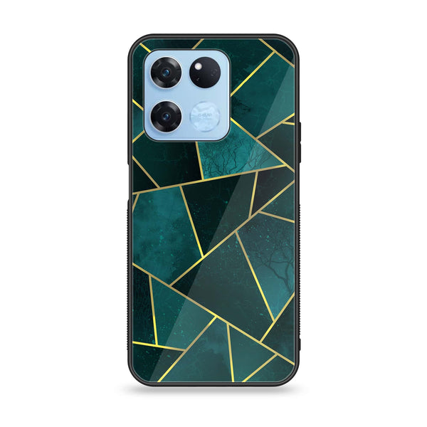 OnePlus Ace Racing - Geometric Marble Series - Premium Printed Glass soft Bumper shock Proof Case
