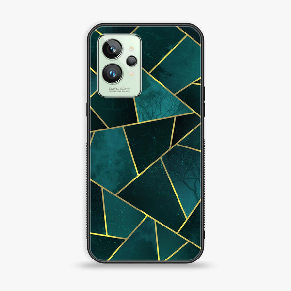 Realme GT 2 Pro - Geometric Marble Series - Premium Printed Glass soft Bumper shock Proof Case