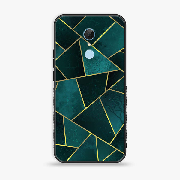 Xiaomi Redmi 5 - Geometric Marble Series - Premium Printed Glass soft Bumper shock Proof Case