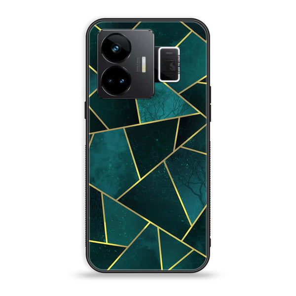Realme GT3 - Geometric Marble Series - Premium Printed Glass soft Bumper shock Proof Case