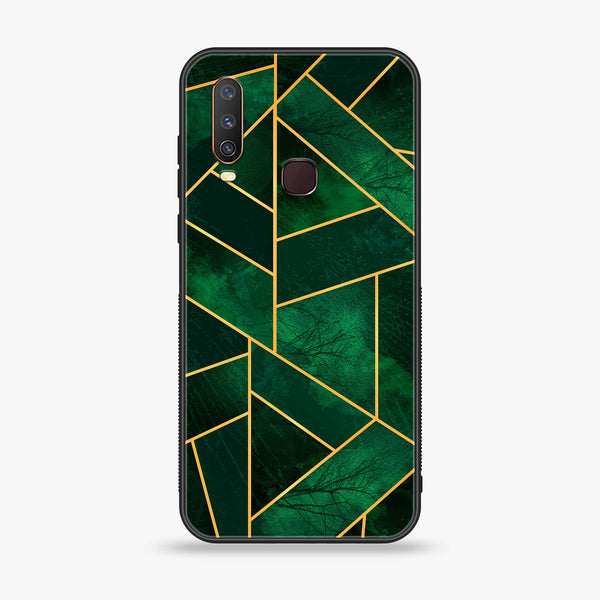 Vivo Y15 - Geometric Marble Design 10 - Premium Printed Glass soft Bumper shock Proof Case CS-22298