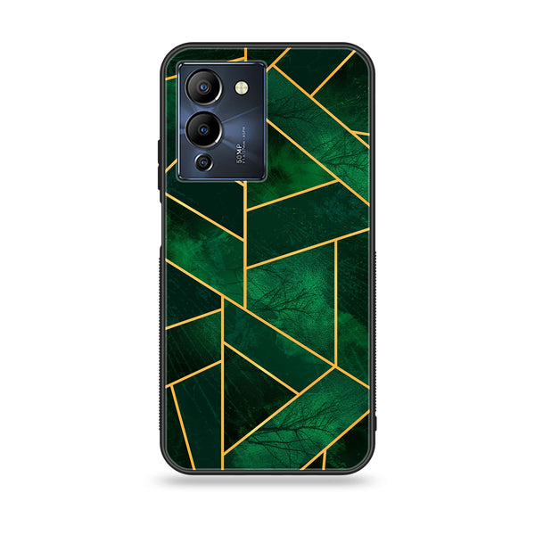 Infinix Note 12 G96 Geometric Marble Design 10 Premium Printed Glass soft Bumper shock Proof Case CS-8114 CS-8119