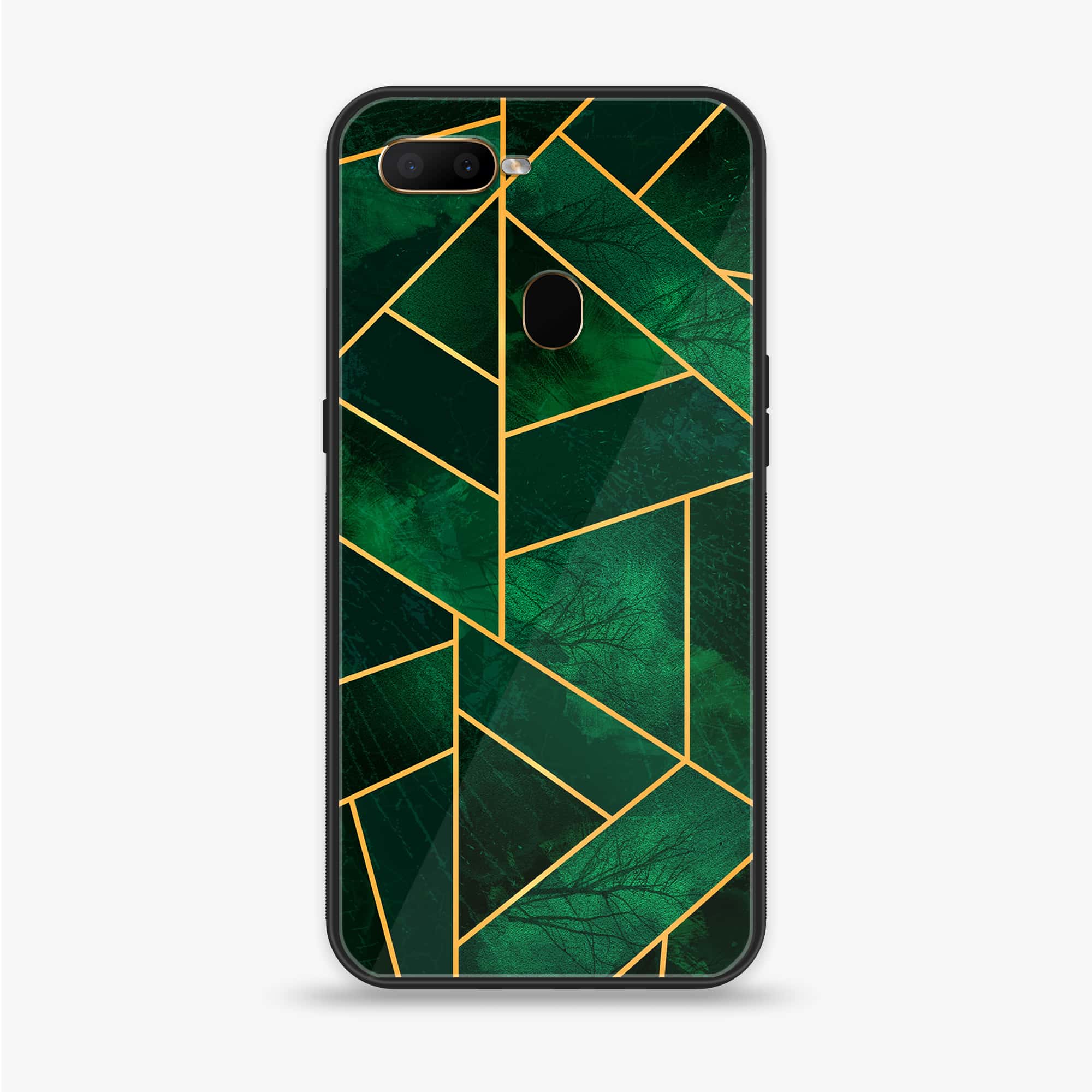 Oppo A12  - Geometric Marble Series - Premium Printed soft Bumper shock Proof Case
