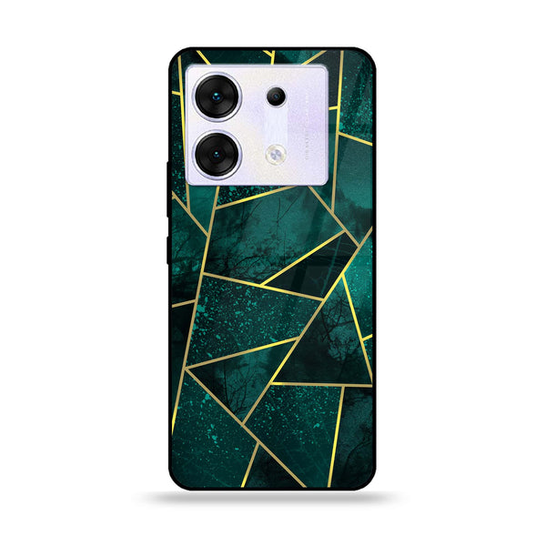 Infinix Zero 30 5G - Geometric Marble Design 9 - Premium Printed Glass soft Bumper shock Proof Case CS-21370