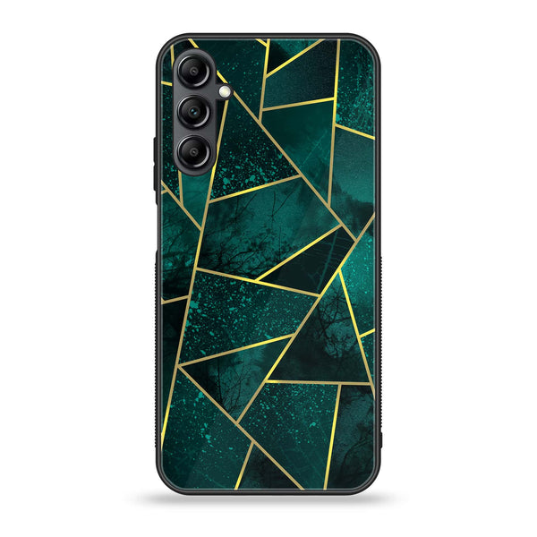 Samsung Galaxy A14 - Geometric Marble Design 9 - Premium Printed Glass soft Bumper shock Proof Case CS-15054