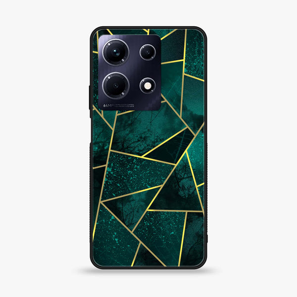Infinix Note 30 - Geometric Design 9 - Premium Printed Glass soft Bumper shock Proof Case CS-32330