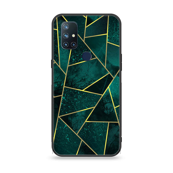 OnePlus Nord N10 - Geometric Marble Design 9 - Premium Printed Glass soft Bumper shock Proof Case CS-19795