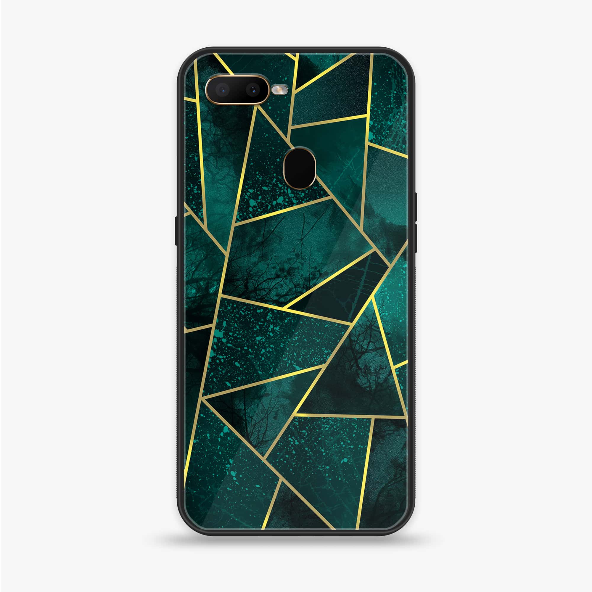Oppo A12  - Geometric Marble Series - Premium Printed soft Bumper shock Proof Case