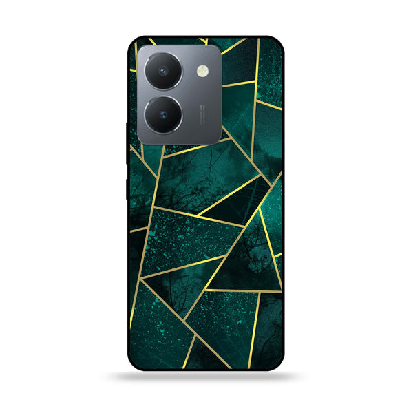 Vivo Y36 4G / Y36 5G / Y78 5G / Y78 Plus 5G / Y27 5G / Y27s - Geometric Marble Design 9 - Premium Printed Glass soft Bumper shock Proof Case CS-27149