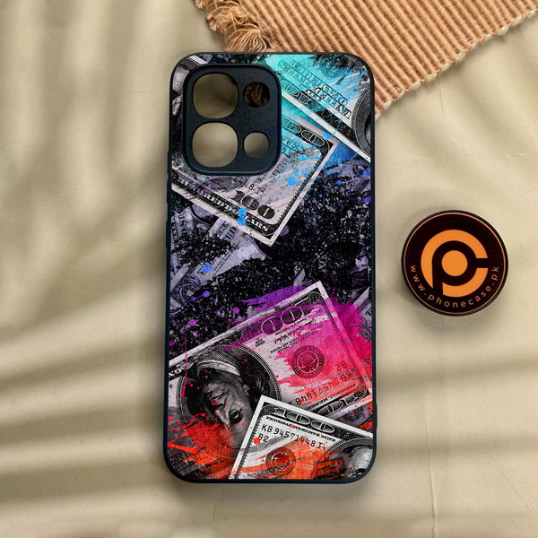 Oppo A6 Pro - Dollar Design 4 - Premium Metal Printed Soft Bumper Shock Proof Case