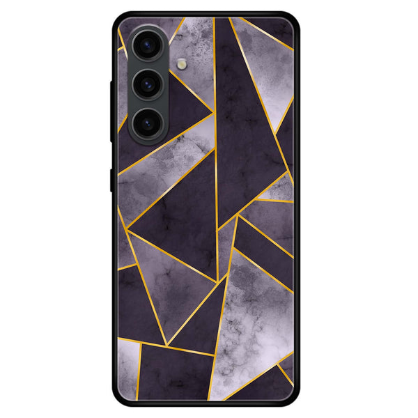 Samsung Galaxy A15 - Geometric Marble Design 8 - Premium Printed Glass soft Bumper shock Proof Case CS-16391