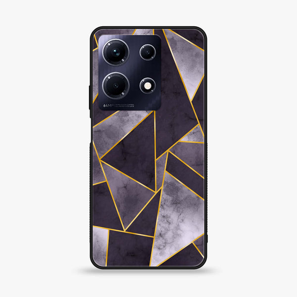 Infinix Note 30 Pro - Geometric Marble Design 8 - Premium Printed Glass soft Bumper shock Proof Case CS-17947