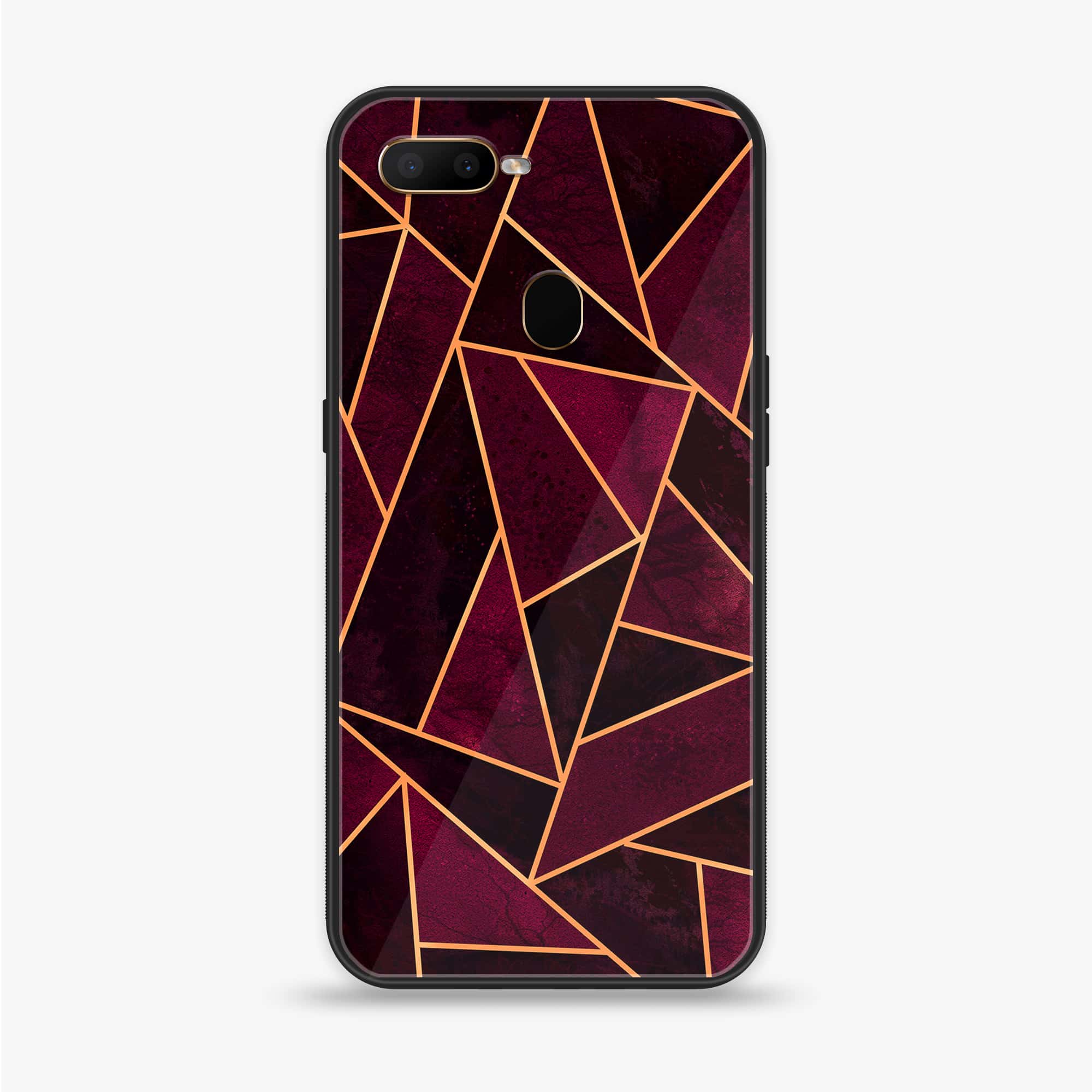 Oppo A12  - Geometric Marble Series - Premium Printed soft Bumper shock Proof Case