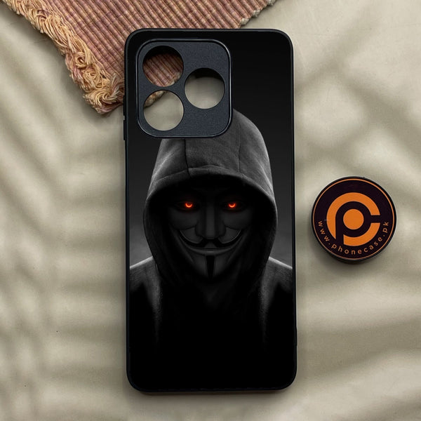 Honor X5c - Anonymous 2.0 Design 4 - Premium Metal Printed Soft Bumper Shock Proof Case