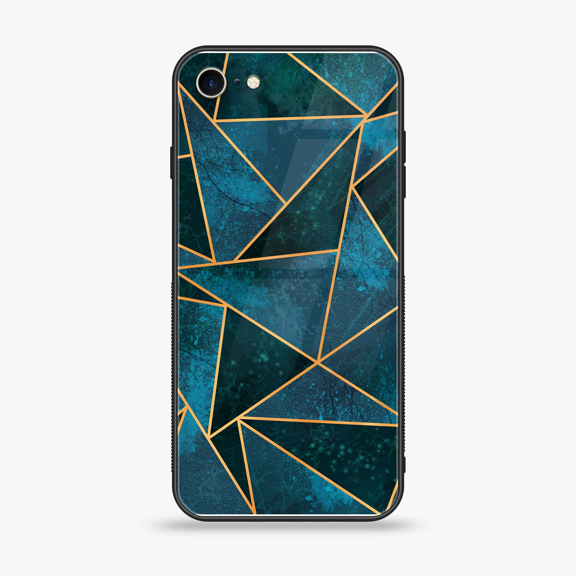 iPhone 6Plus - Geometric Marble Series - Premium Printed Glass soft Bumper shock Proof Case