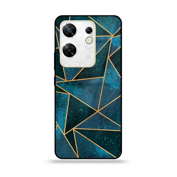 Infinix Zero 30 4G - Geometric Marble Design 6 - Premium Metal Printed soft Bumper shock Proof Case  CS-34092
