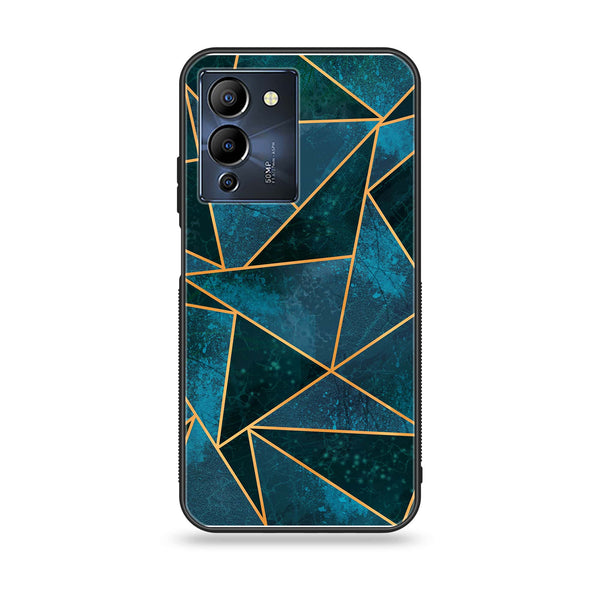 Infinix Note 12 G96 Geometric Marble Design 6 Premium Printed Glass soft Bumper shock Proof Case CS-8110